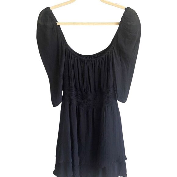 Cleobella Black Swiss Dot Mini Dress. Size Medium. New year’s Event - Picture 4 of 8